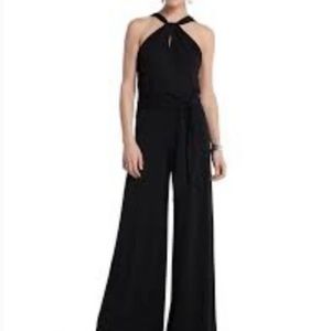 White House Black Market Black Halter Jumpsuit